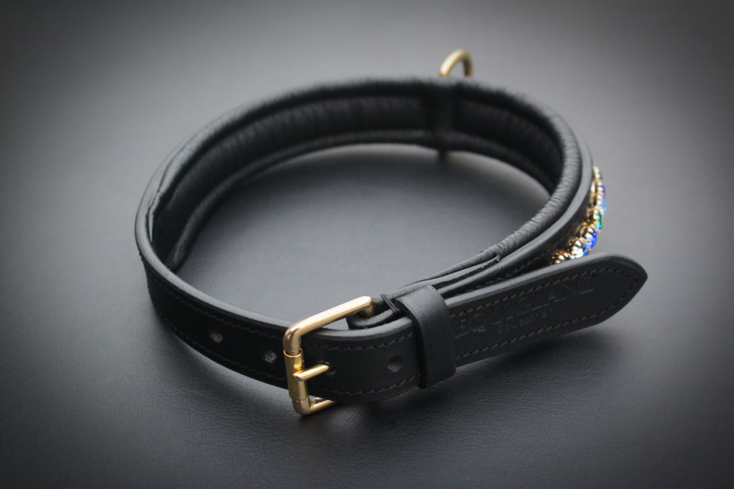 Hundehalsband Leder Polster